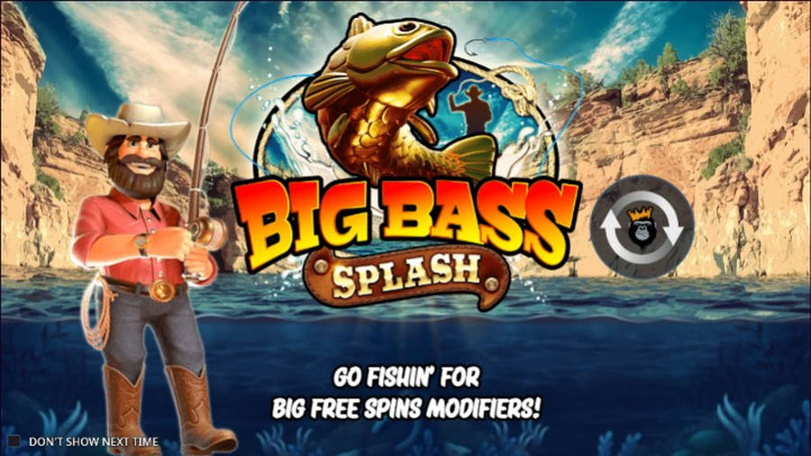 Big Bass Splash Title Screen
